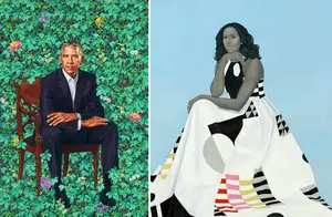 The Official Obama Portraits: Nothing Particularly Presidential about them, and that's quite appropriate.