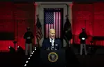 Biden Red Background Speech