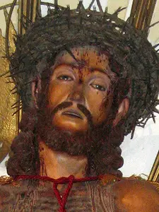 Ecce Homo.  Behold the Innocent Lamb, who takes away the sins of the world.  
