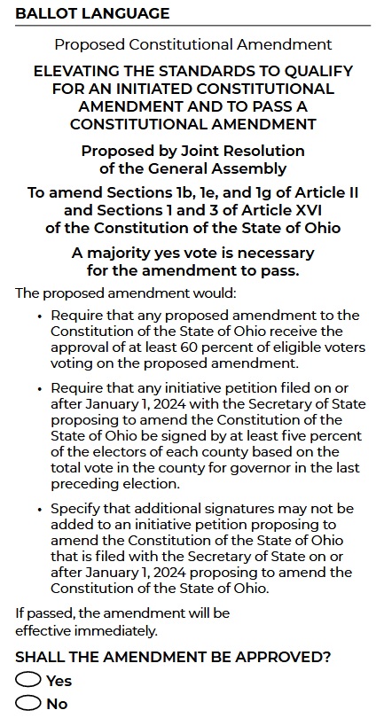 Ohio Issue 1 2023 Ohio Issue 1 2023