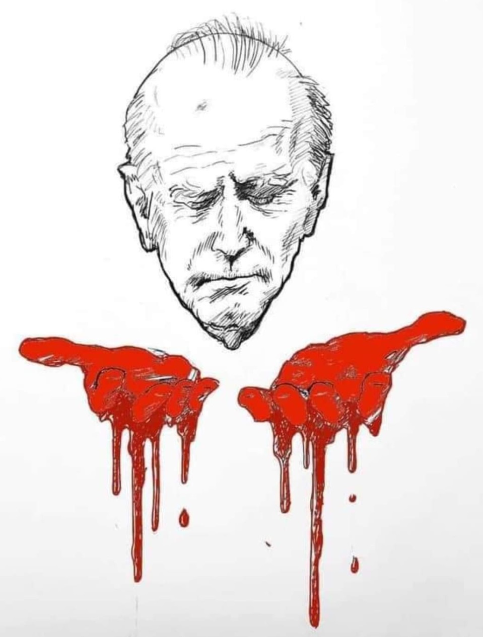 Biden's bloody hands