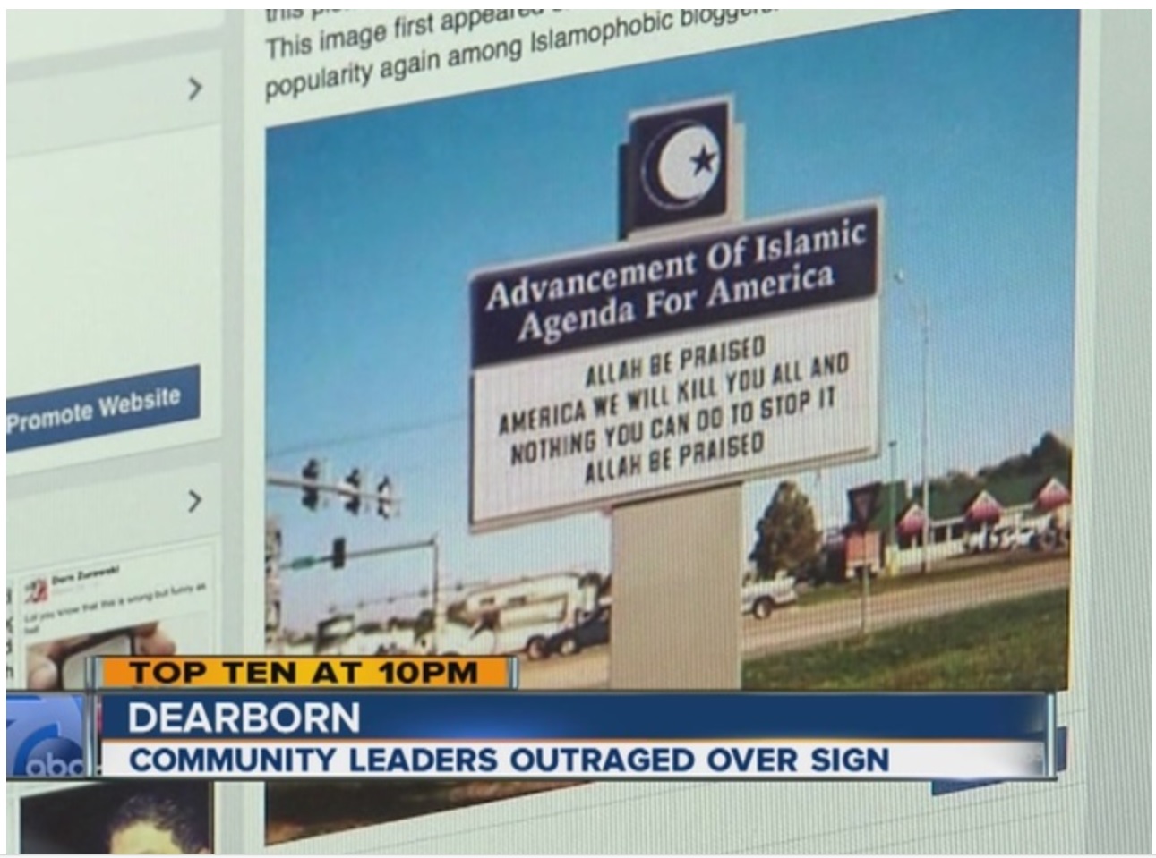 Dearborn Moslem Sign Dearborn Moslem Sign