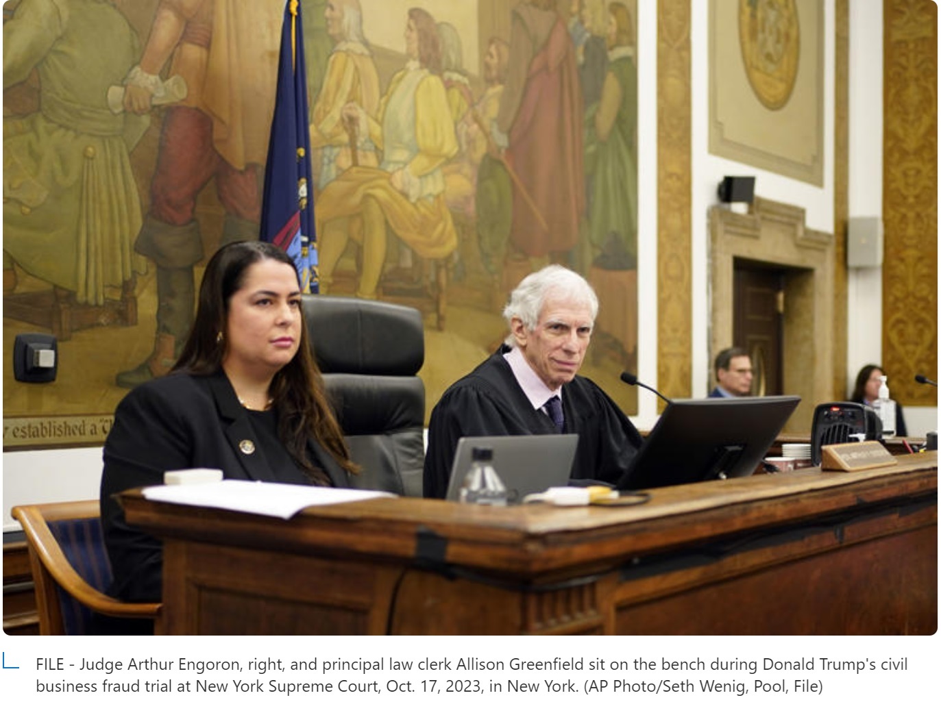 Judge Engoron Clerk Greenfield