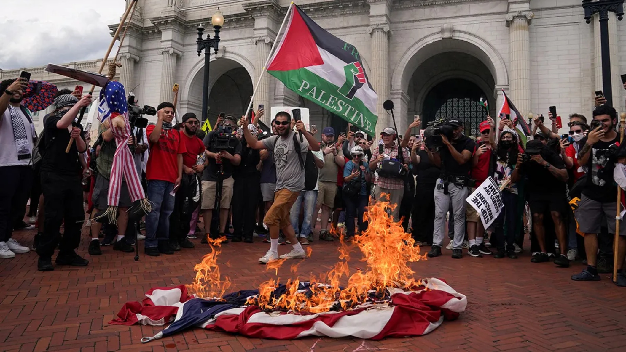 Middle Way Flag Burners