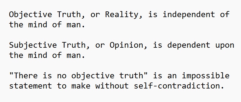 Objective and Subjective Truth Objective and Subjective Truth