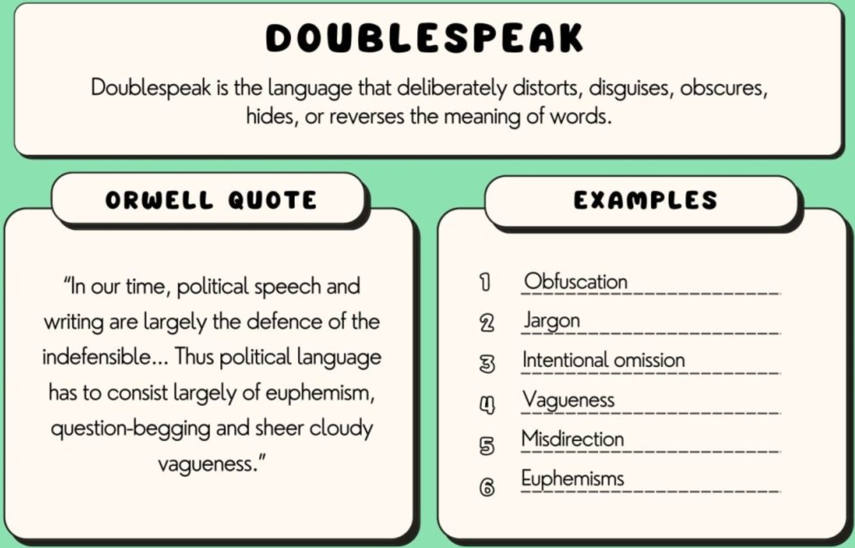 Orwellspeak
