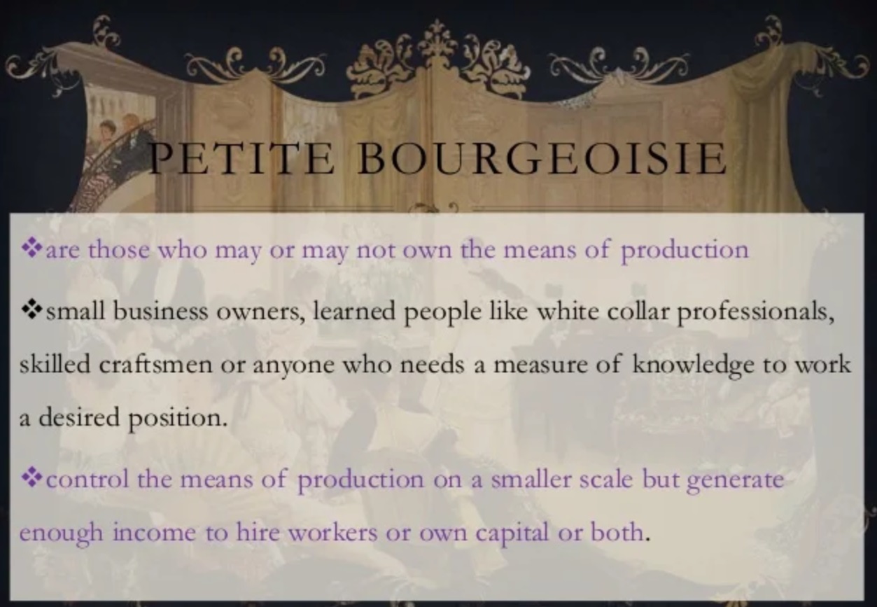 Petitte Bourgeoisie Petitte Bourgeoisie