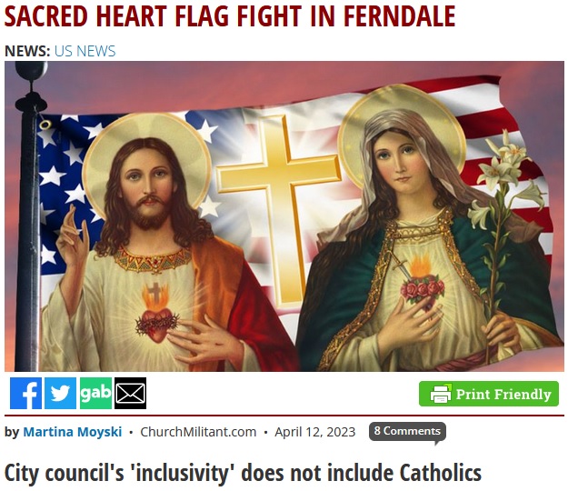 Sacred Heart Flag Fight