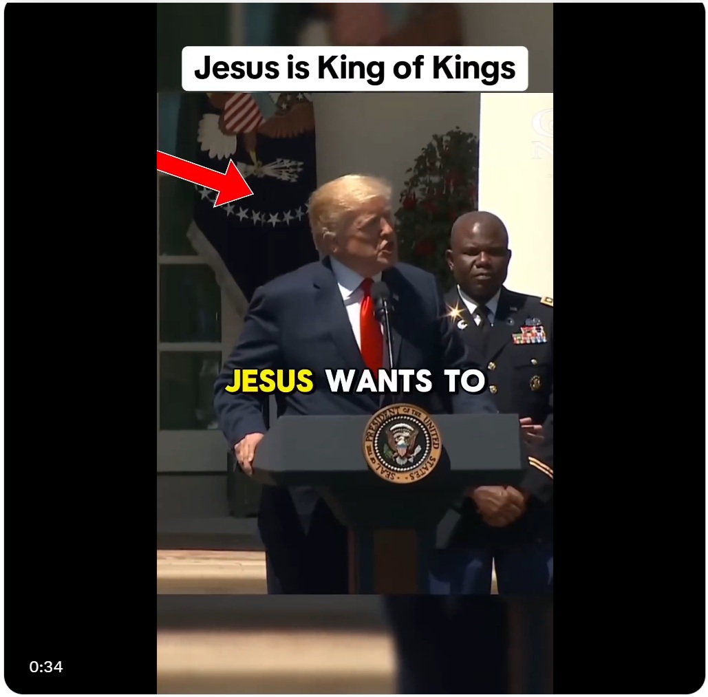 President Trump on the King of Kings
